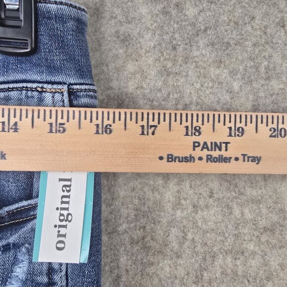 Maurices Slim Bootcut High Rise Distressed Jeans Medium X-Short Original Fit - Picture 10 of 11
